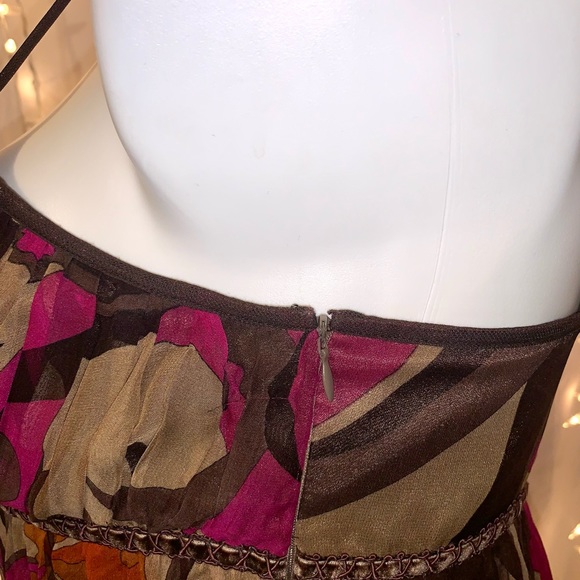 NICOLE MILLER ⭐️ 100% Silk Spaghetti Strap Dress - Picture 4 of 10